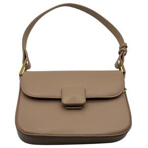 Madison West Naya Taupe Neutral Shoulder Bag Minimalist Preppy